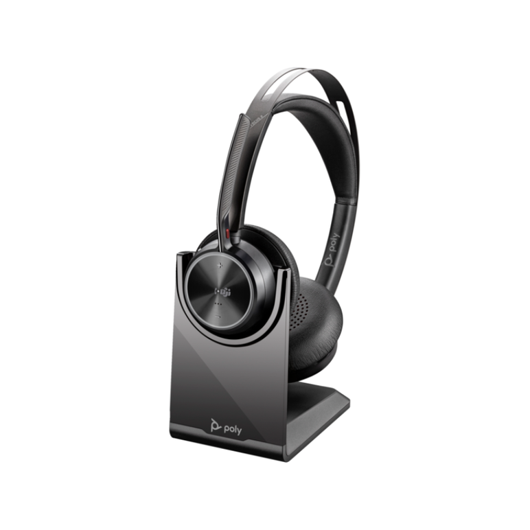 Poly voyager focus 2-m microsoft teams certified with charge stand headset,  Casti audio | electropc.ro