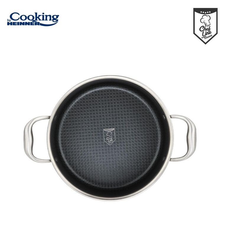 Semioala inox+capac sticla in 3 straturi 24x12 cm, 5 l, titanium3, cooking by heinner,  Tavi copt | electropc.ro