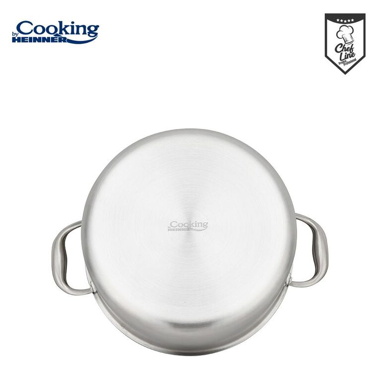 Semioala inox+capac sticla in 3 straturi 24x12 cm, 5 l, titanium3, cooking by heinner,  Tavi copt | electropc.ro