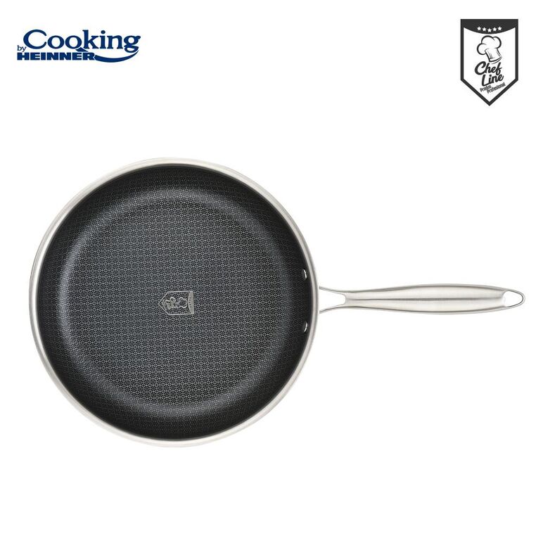 Tigaie inox in 3 straturi 24x4.5 cm, titanium3, cooking by heinner,  Tigai si seturi | electropc.ro