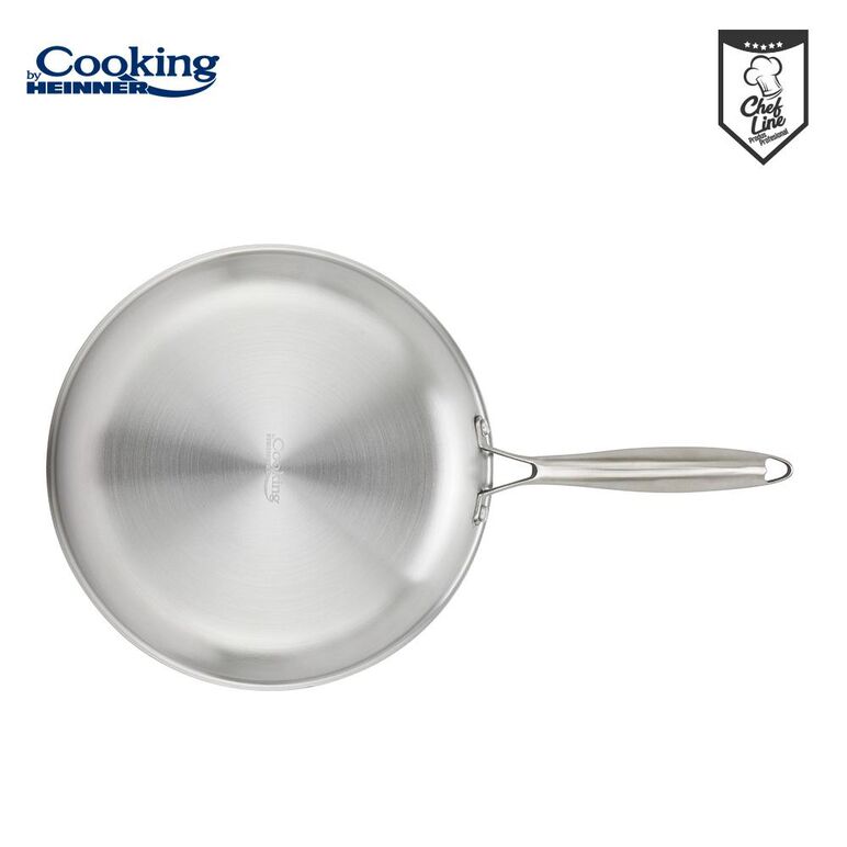 Tigaie inox in 3 straturi 24x4.5 cm, titanium3, cooking by heinner,  Tigai si seturi | electropc.ro