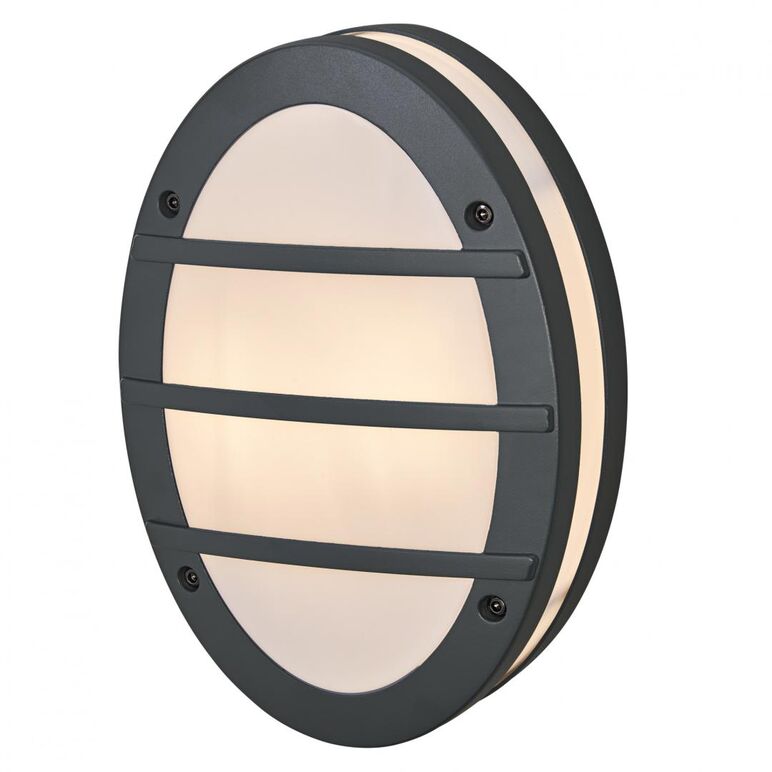 Aplica pentru exterior ledvance endura orbick, 2xe27, max. 2x15w led, ip65, 200x95x290 mm, aluminiu/policarbonat, forma ovala, gri inchis,  Aplice de exterior | electropc.ro