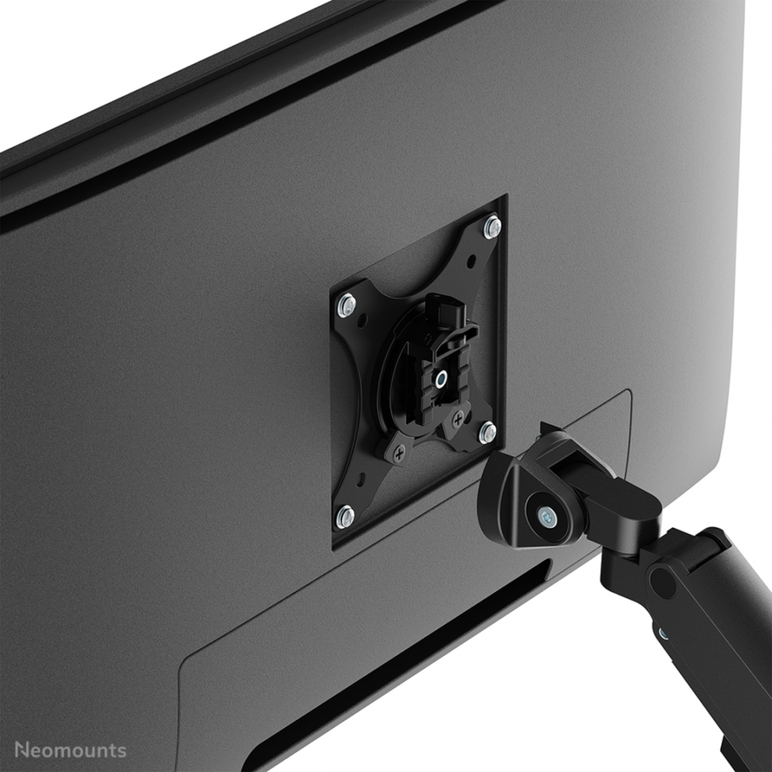 Brat pentru monitor neomounts, tip full motion, pentru display-uri cu diagonale 17"-35", sistem de prindere vesa 75x75~100x100mm, greutate maxima suportata 9kg pentru ecranele plate si 8kg pentru ecranele curbate, tilt  +45°, -45°, swivel  +45°, -45°, rot,  Suporturi TV & Monitor | electropc.ro