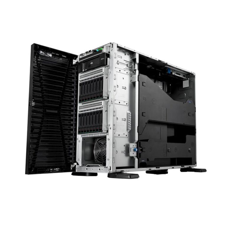 Hpe proliant ml110 gen11 4510 12-core 1p 64gb-r mr408i-o 8sff 2x480gb ssd 2x1000w rps eu server,  Sisteme server | electropc.ro