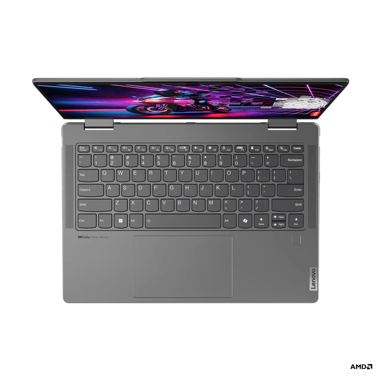 Laptop lenovo yoga 7 2-in-1 14ahp9, 14" wuxga (1920x1200) oled 400nits glossy / anti-fingerprint, 100% dci-p3, 60hz, dolby vision®, displayhdr™ true black 500, tÜv low blue light, glass, touch, amd ryzen™ 5 8640hs (6c / 12t, 3.5 / 4.9ghz, 6mb l2 / 16mb l3,  Laptopuri | electropc.ro