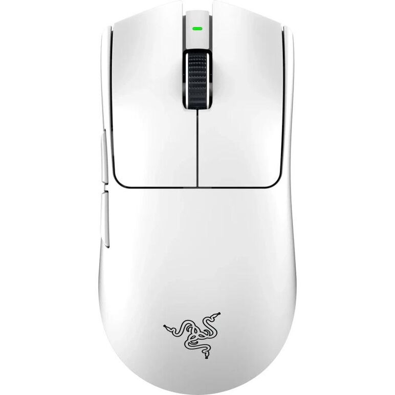 Mouse razer viper v3 pro, conectivitate razer hyperspeed wireless si prin fir, durata de viata baterie pana la 95 ore la 1000 hz, pana la 62 ore la 2000 hz, pana la 40 ore la  4000 hz, pana la 17 ore la 8000 hz, alb,  Mouse | electropc.ro