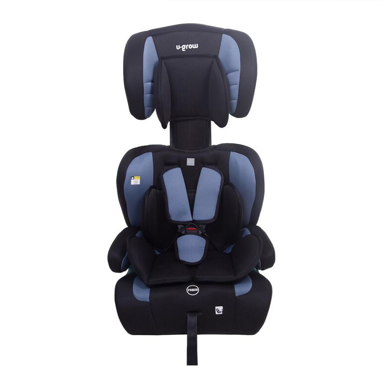 Scaun auto/inaltator, 76-150cm(15m-12y), r130, gri/blue, u-grow,  Scaune auto copii | electropc.ro