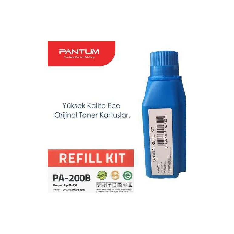 Toner refill kit pantum pa-200b black 1.6 k compatibil cu p2500/2500w/m6500nw/6550nw/6600nw,  Tonere | electropc.ro