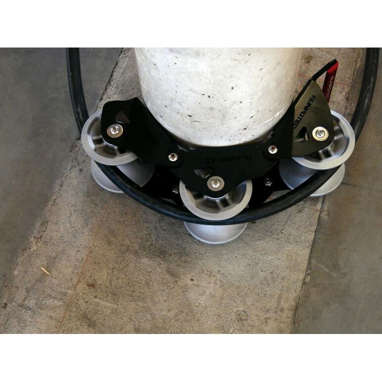 RUNPOTEC ghidaj cablu cu 3 role, diametru rola - 130 mm, diametru cablu - max 100 mm, 10166,  Sisteme de tragere a cablurilor | electropc.ro