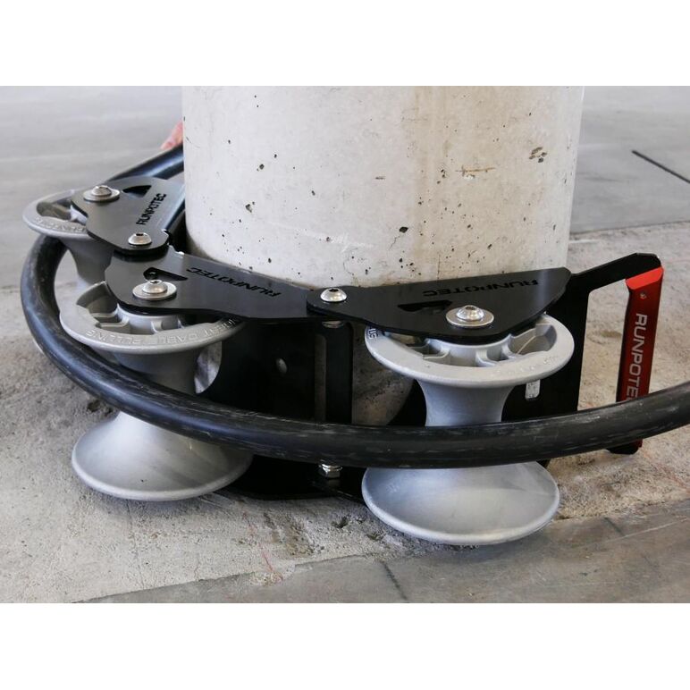 RUNPOTEC ghidaj cablu cu 3 role, diametru rola - 130 mm, diametru cablu - max 100 mm, 10166,  Sisteme de tragere a cablurilor | electropc.ro