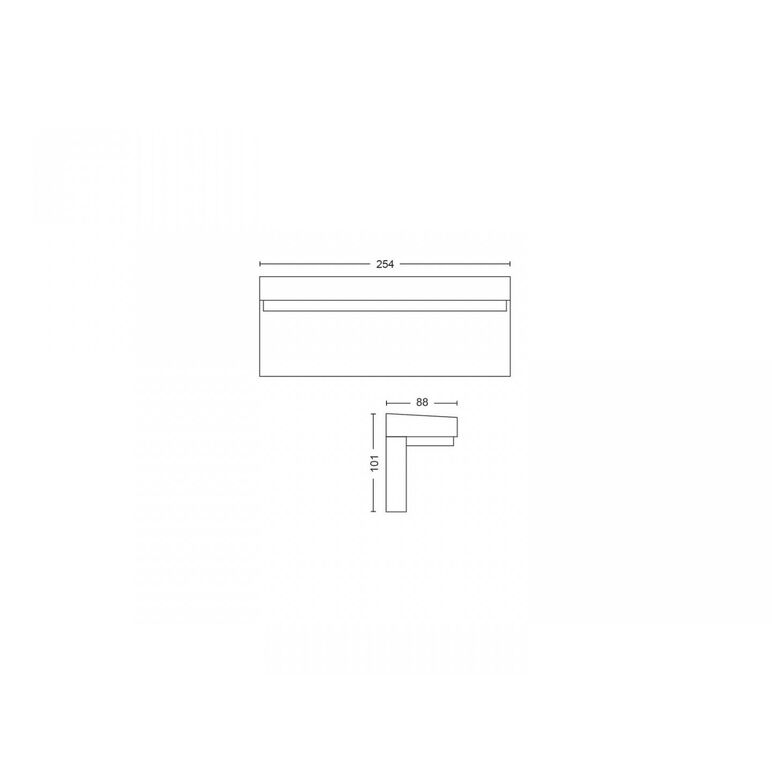 Aplica led rgb pentru exterior philips hue nyro, 13.5w (42w), 1000 lm, lumina alba si color (2000-6500k), ip44,88x254x101mm, negru,  Aplice de exterior | electropc.ro