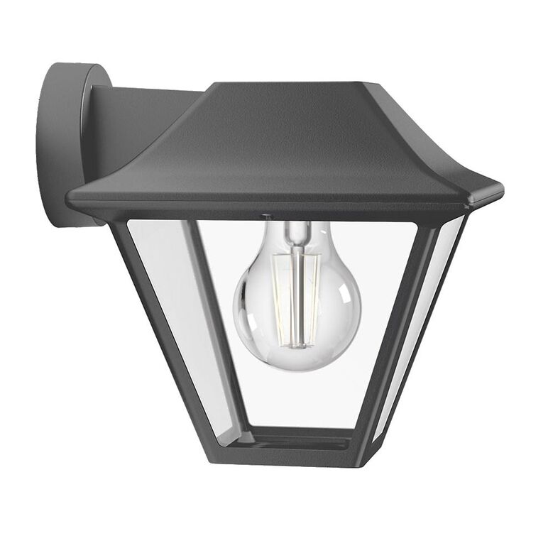 Aplica tip felinar pentru exterior philips alpenglow, 1xe27, max 60w, ip44, 200x174x179mm, antracit,  Aplice de exterior | electropc.ro