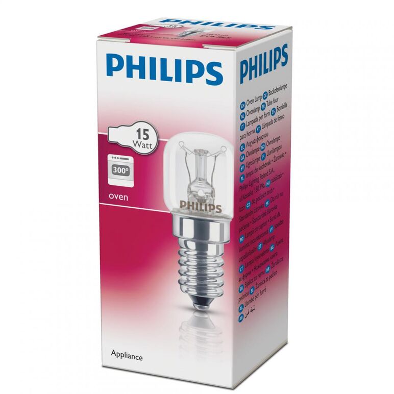 Bec incandescent pentru cuptor philips t22 , e14, 15w, 85 lm, lumina calda (2700k), dimabila,  Surse de lumina speciale | electropc.ro