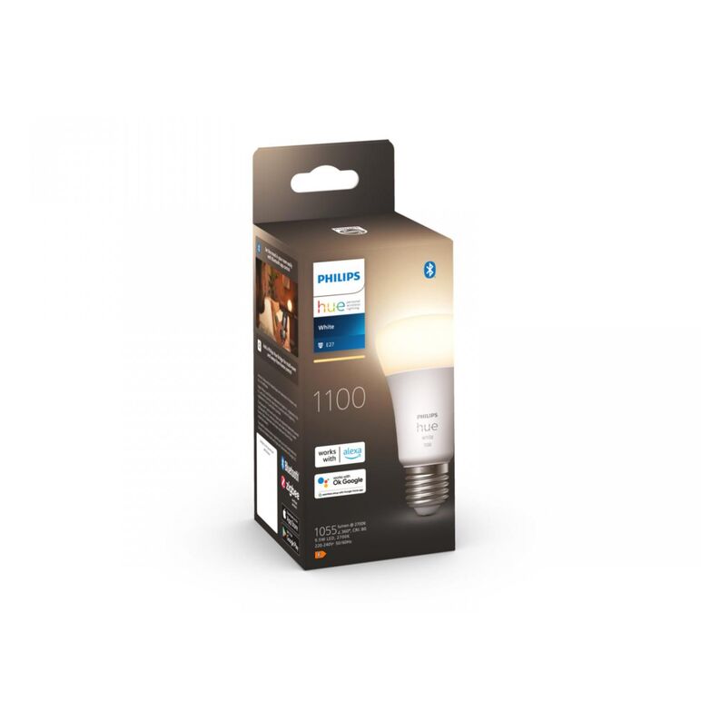 Bec led inteligent philips hue a60, bluetooth, e27, 9.5w (75w), 1055 lm, lumina calda (2700k),  Becuri si Tuburi LED | electropc.ro