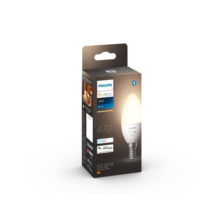 Bec led inteligent philips hue b39, bluetooth, e14, 5.5w, 470 lm, lumina calda (2700k),  Becuri si Tuburi LED | electropc.ro