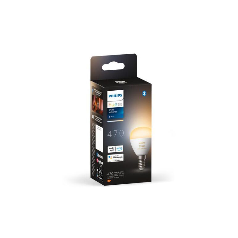 Bec led inteligent philips hue p45, bluetooth, e14, 5.1w, 470 lm, lumina alba (2000-6500k),  Becuri si Tuburi LED | electropc.ro
