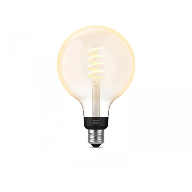 Bec led inteligent vintage (decorativ) philips hue filament glob g125, bluetooth, e27, 7w (40w), 550 lm, lumina alba (2200-4500k),  Becuri si Tuburi LED | electropc.ro