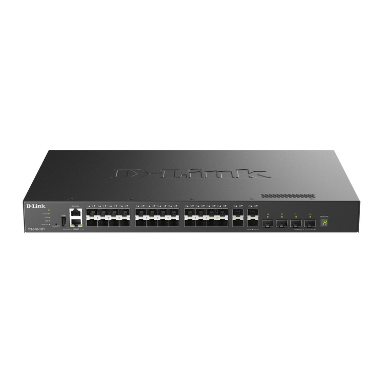 D-link switch l3 managed 32 porturi dxs-3410-32sy, dimensiuni:441.0 x 250 x 44.0 mm , capacitate switch: 760gbps, 1 x usb 2.0 t, 1 x rj-45 console port, 1 x rj-45 management port, 1 x usb 2.0 port, 28 x 10g sfp+ ports, 4 x 10/25g sfp28 ports, 3 ventilatoa,  Switch-uri | electropc.ro