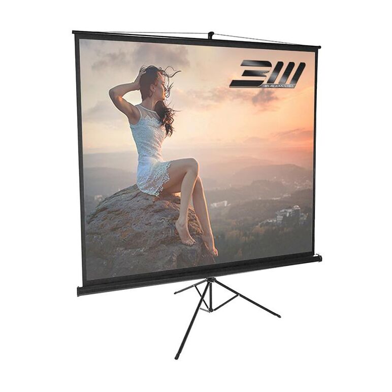 Ecran proiectie trepied, 150 x 150 cm, universal blackmount, marime vizibila, format 1:1,  Ecrane de proiectie | electropc.ro