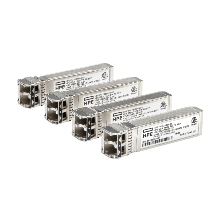 Hpe msa 16gb short wave fibre channel sfp+ 4-pack transceiver,  Accesorii IT | electropc.ro