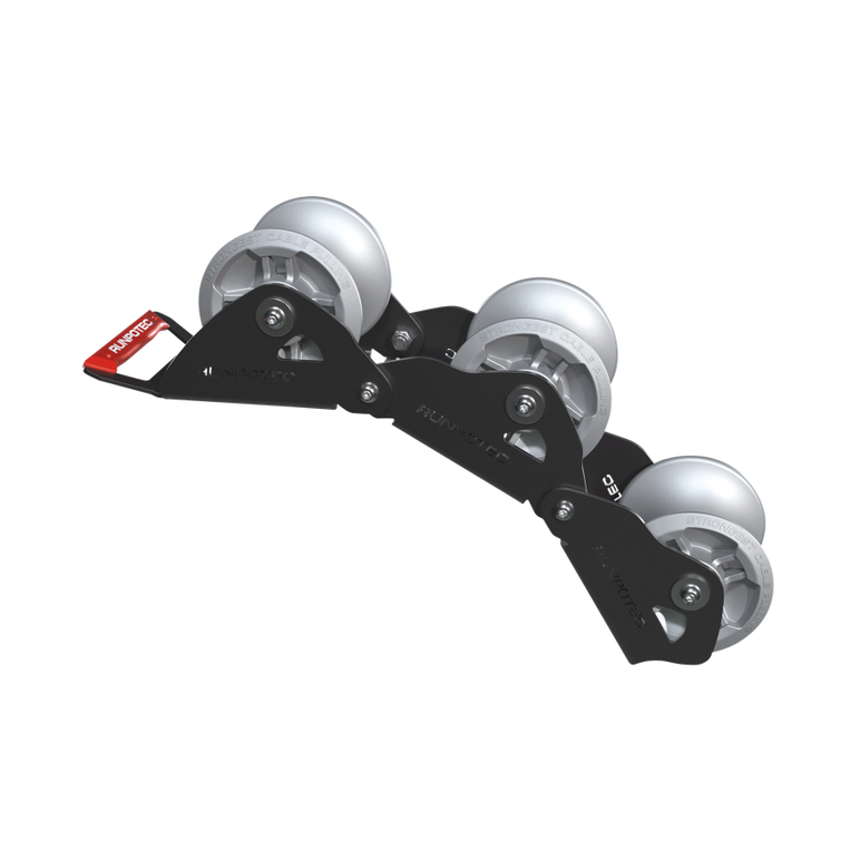 RUNPOTEC ghidaj cablu cu 3 role, diametru rola - 130 mm, diametru cablu - max 100 mm, 10166,  Sisteme de tragere a cablurilor | electropc.ro
