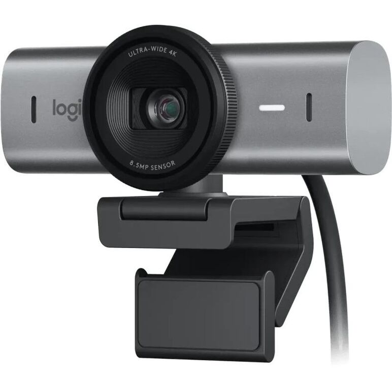 Logitech camera web mx brio 4k, rezolutie senzor 8.5mp, interfata usb-c, rezolutie video (pixeli) 3840 x 2160, 4x digital zoom, negru,  Camere Web | electropc.ro