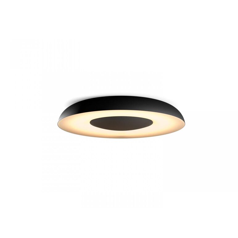 Plafoniera led philips hue still, bluetooth, 22.5w (204w), 2500 lm, lumina alba (2200-6500k), ip20, metal/plastic, 39.1cm, negru, in trerupator cu variator inclus,  Lampi de interior | electropc.ro