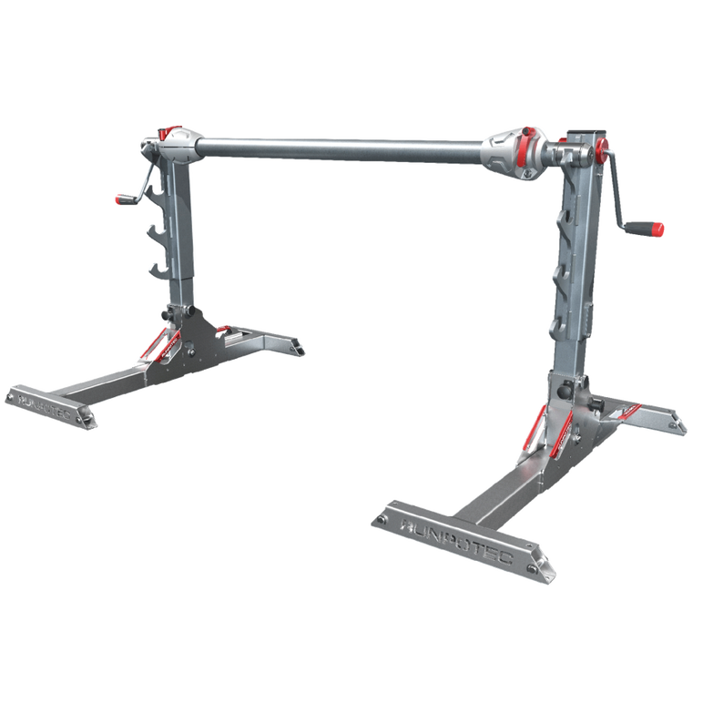 RUNPOTEC RUNPOLIFTER derulator tamburi, lungime 1600mm, diametru max. 1250mm, max 4500 kg, 10164,  Sisteme pentru role de cablu | electropc.ro