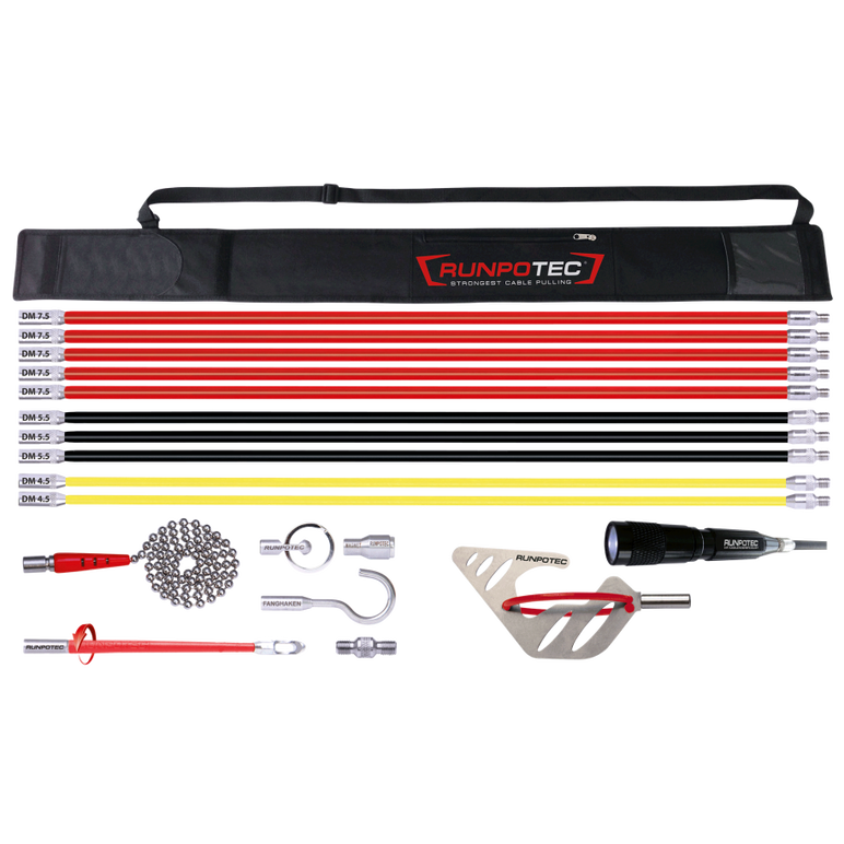 RUNPOTEC SET Runposticks Comfort, bete pentru tragatoare, 19 piese, geanta inclusa, 10020,  Sisteme de tragere a cablurilor | electropc.ro