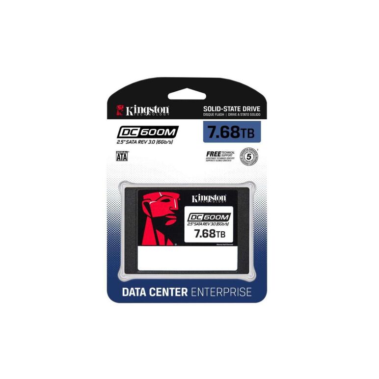 Ssd kingston, dc600m, 2.5", 7680gb, sata 3.0 (6gb/s), r/w speed: 560mbs/530mbs,  SSD-uri Interne | electropc.ro
