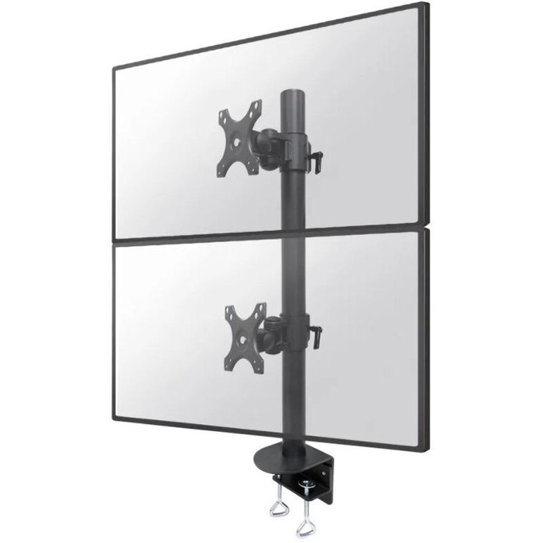 Suport monitor de birou dublu, neomounts by newstar fpma-d960dvblackplus, 17" - 49", vesa 100x100, suporta pana la 15kg, negru,  Suporturi TV & Monitor | electropc.ro