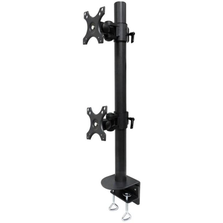 Suport monitor de birou dublu, neomounts by newstar fpma-d960dvblackplus, 17" - 49", vesa 100x100, suporta pana la 15kg, negru,  Suporturi TV & Monitor | electropc.ro