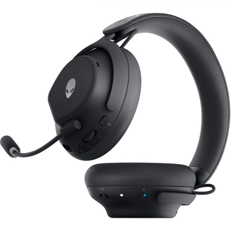 Alienware pro wireless gaming headset, connectivity technology: wired/wireless, wireless technology: bluetooth, wireless operating distance: 30m, bluetooth standard: bluetooth 5.3, impedance: 32 ohm, features: 50mm graphene-coated drivers, 2-mic ai noise ,  Casti audio | electropc.ro