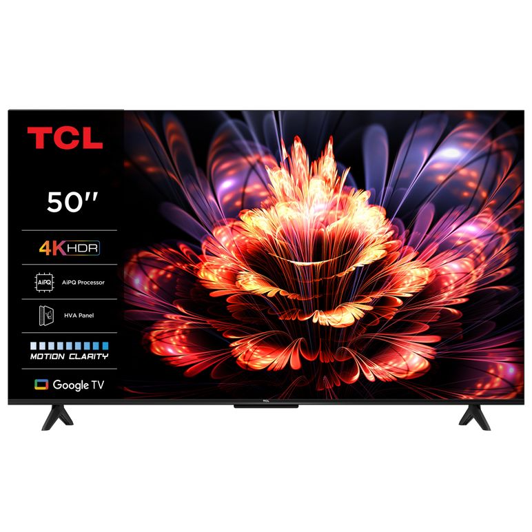 Televizor tcl led 50v6c, 126 cm, smart google tv, 4k ultra hd, (model 2025),  Televizoare | electropc.ro