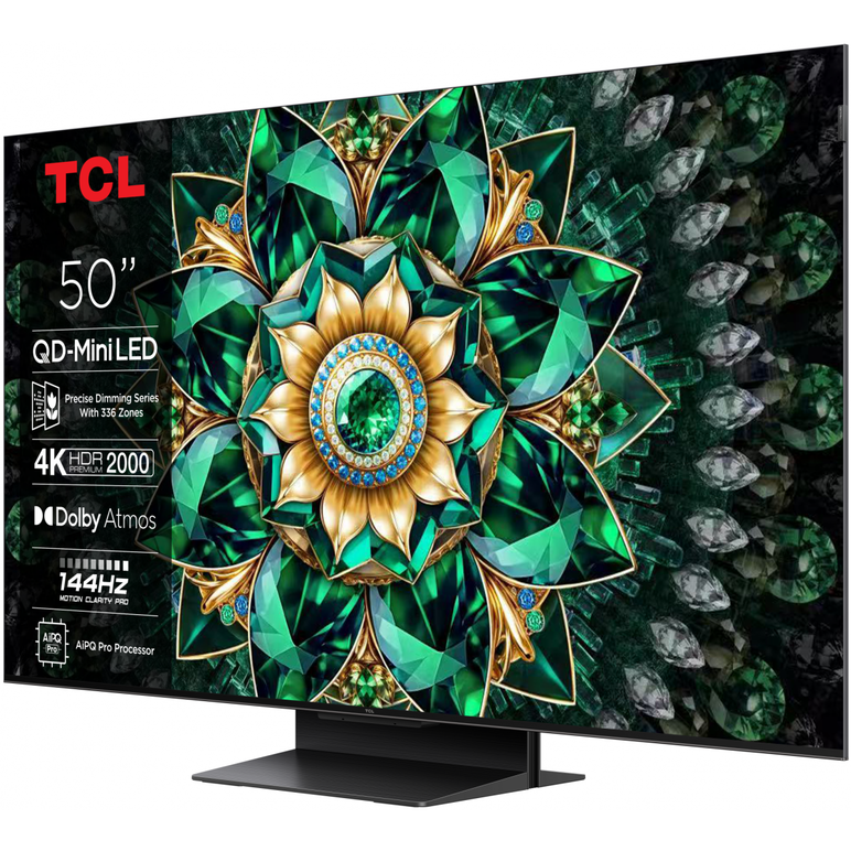 Televizor tcl mini led 50q7c, 126 cm, smart google tv, 4k ultra hd, (model 2025),  Televizoare | electropc.ro