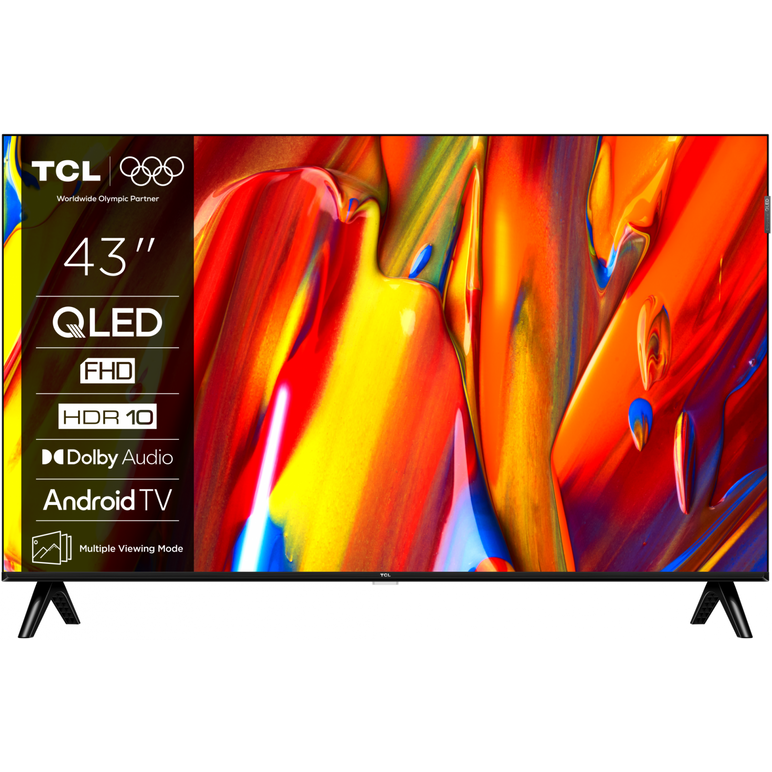 Televizor tcl qled 43v5c, 108 cm, smart google tv, full hd, (model 2025),  Televizoare | electropc.ro