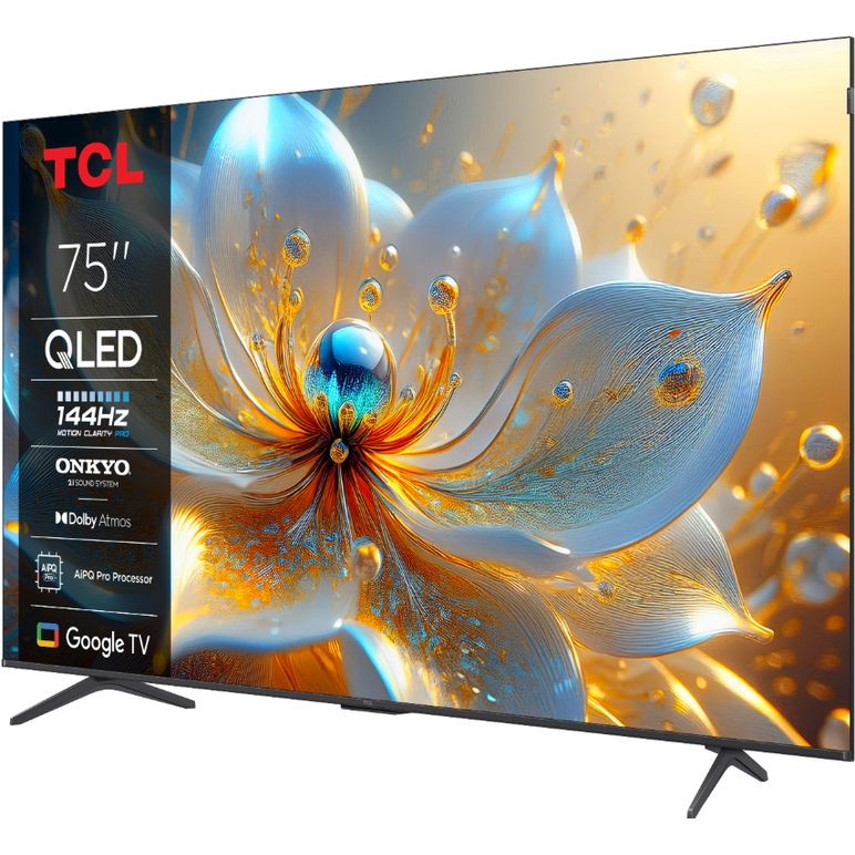 Televizor tcl qled 75t8c, 189 cm, smart google tv, 4k ultra hd, (model 2025),  Televizoare | electropc.ro