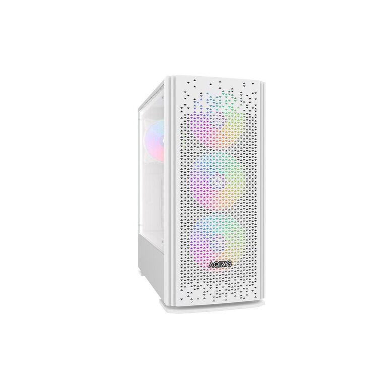 Carcasa aqirys gacrux rgb mid tower argb alb,  Carcase | electropc.ro