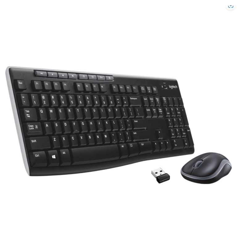 Kit logitech wireless mk270, usb, black, 920-004508,  Kit mouse tastatura | electropc.ro