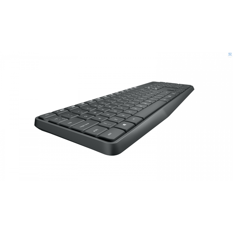 Kit tastatura + mouse wireless logitech mk235, interfata usb, distanta de operare pana la 10m, 100 taste, rezolutie mosue 1000 dpi, gri,  Kit mouse tastatura | electropc.ro