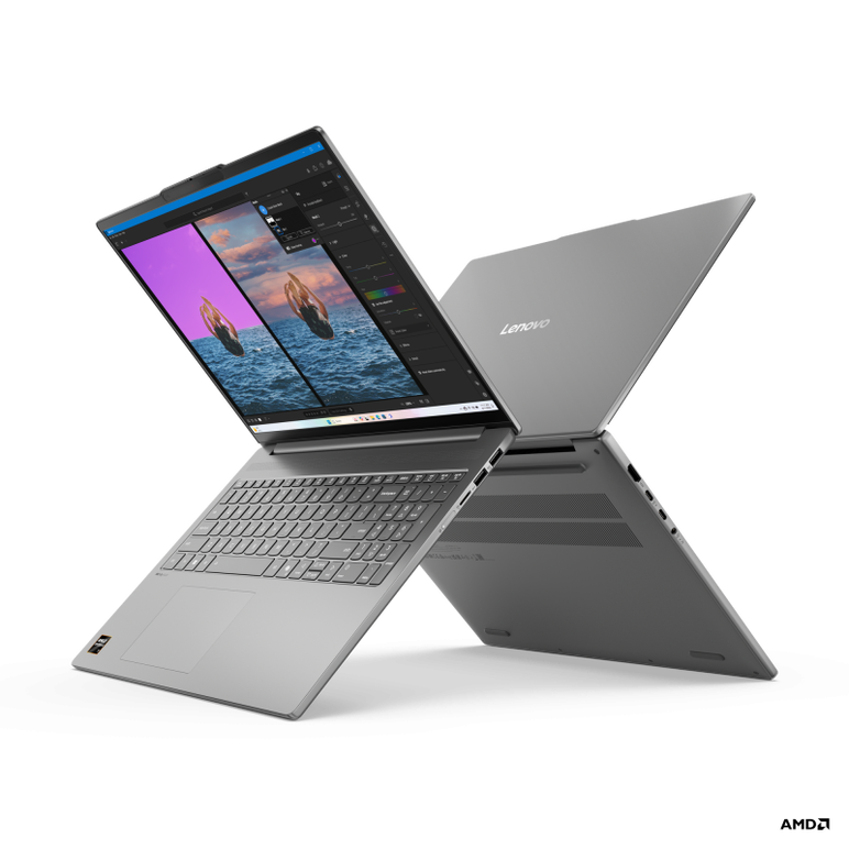 Laptop lenovo ideapad slim 5 16akp10, 16" 2.8k (2880x1800) oled 500nits glossy, 100% dci-p3, 120hz, displayhdr™ true black 1000, amd ryzen™ ai 7 350 (8c / 16t, 2.0 / 5.0ghz, 8mb l2 / 16mb l3), video integrated amd radeon™ 860m graphics, ram 2x 16gb so-dim,  Laptopuri | electropc.ro