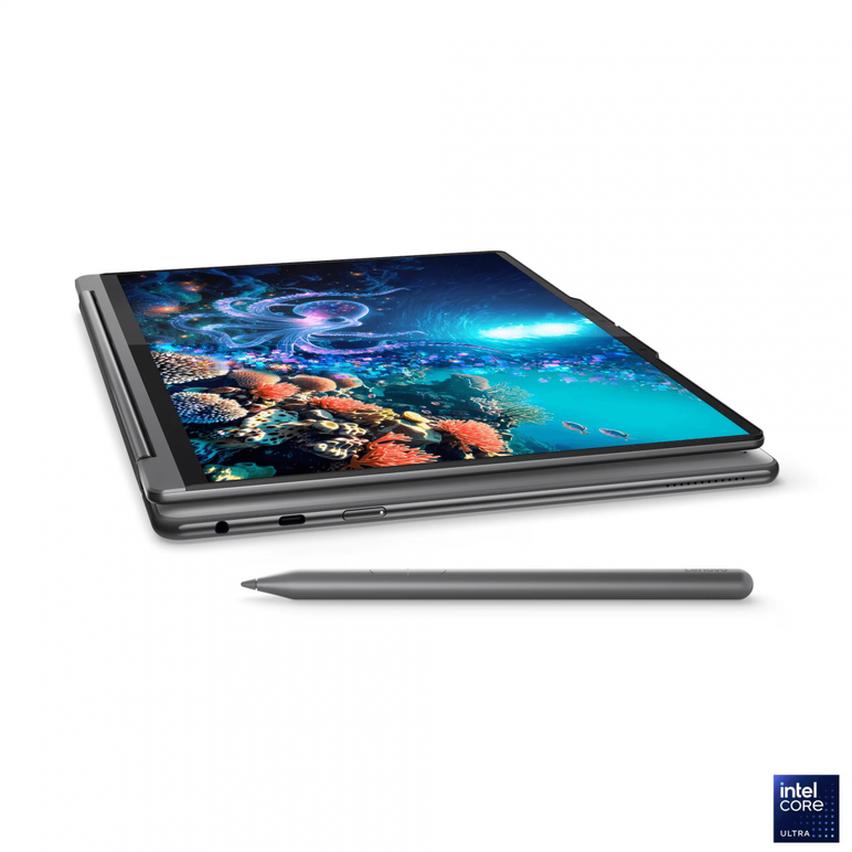 Laptop lenovo yoga 9 2-in-1 14ill10, 14" 2.8k wqxga+ (2880x1800) oled 1100nits (peak) / 500nits (typical) glossy / anti-fingerprint, 100% dci-p3, 120hz, eyesafe®, dolby vision®, displayhdr™ true black 1000, glass, touch, intel® core ultra 7 258v, 8c (4p +,  Laptopuri | electropc.ro