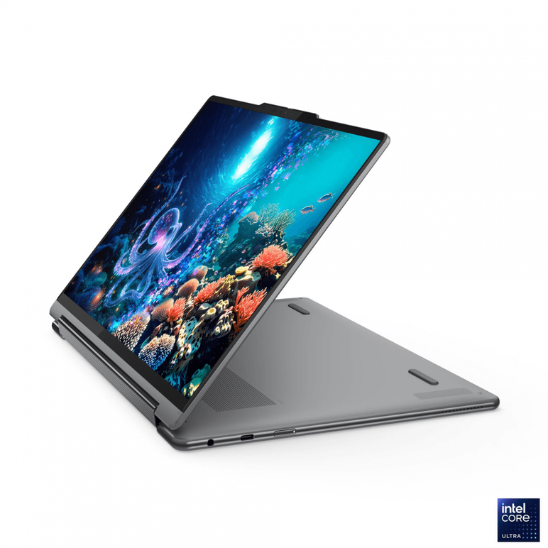 Laptop lenovo yoga 9 2-in-1 14ill10, 14" 2.8k wqxga+ (2880x1800) oled 1100nits (peak) / 500nits (typical) glossy / anti-fingerprint, 100% dci-p3, 120hz, eyesafe®, dolby vision®, displayhdr™ true black 1000, glass, touch, intel® core ultra 7 258v, 8c (4p +,  Laptopuri | electropc.ro