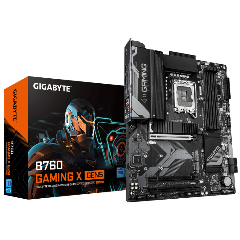 Placa de baza gigabyte b760 gaming x gen5, 4x ddr5, 1x dp 1x hdmi, 1x pcie 5.0 x16 2x pcie 3.0 x16, 3x m.2, 4x sata 6gb/s, atx,  Placi de baza | electropc.ro