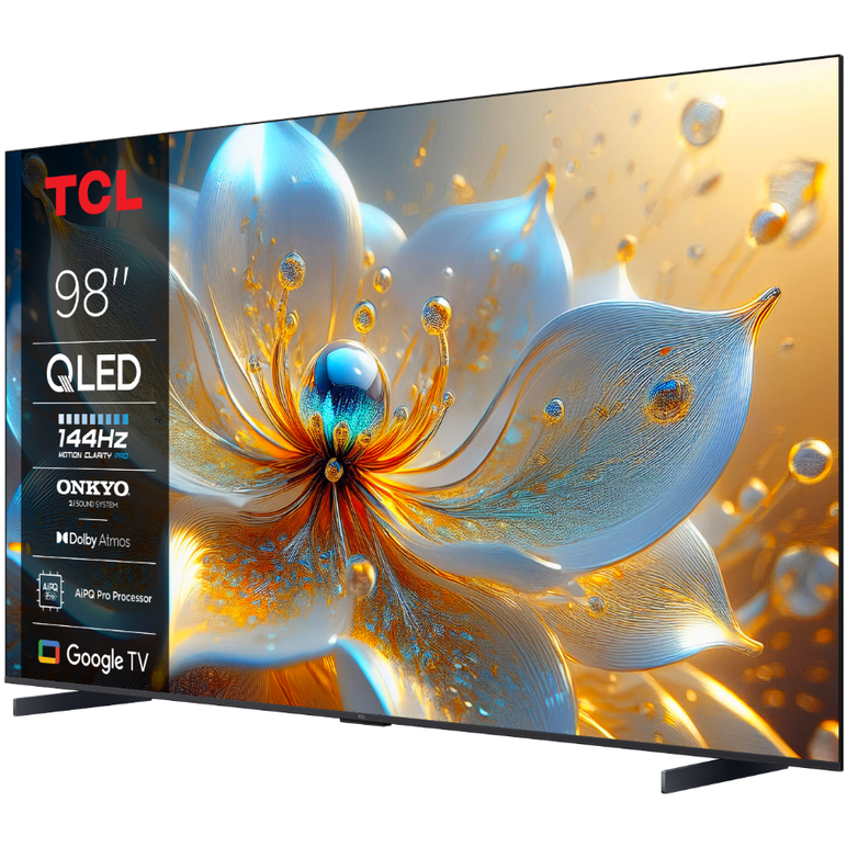 Televizor tcl qled 98t8c, 248 cm, smart google tv, 4k ultra hd, (model 2025),  Televizoare | electropc.ro