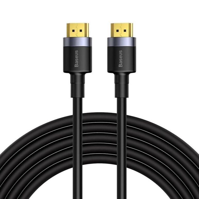 Cablu video baseus cafule, conectivitate hdmi (t) la hdmi (t), rezolutie maxima 4k uhd (3840 x 2160) la 60 hz, conectori auriti, lungime 5 metri,  Cabluri periferice | electropc.ro