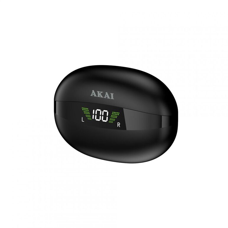 Casti akai bte-j350 wireless, bluetooth 5.3, putere intrare incarcare 5v 250ma, răspuns în frecvență: 20hz ~ 20khz, negru,  Casti audio | electropc.ro