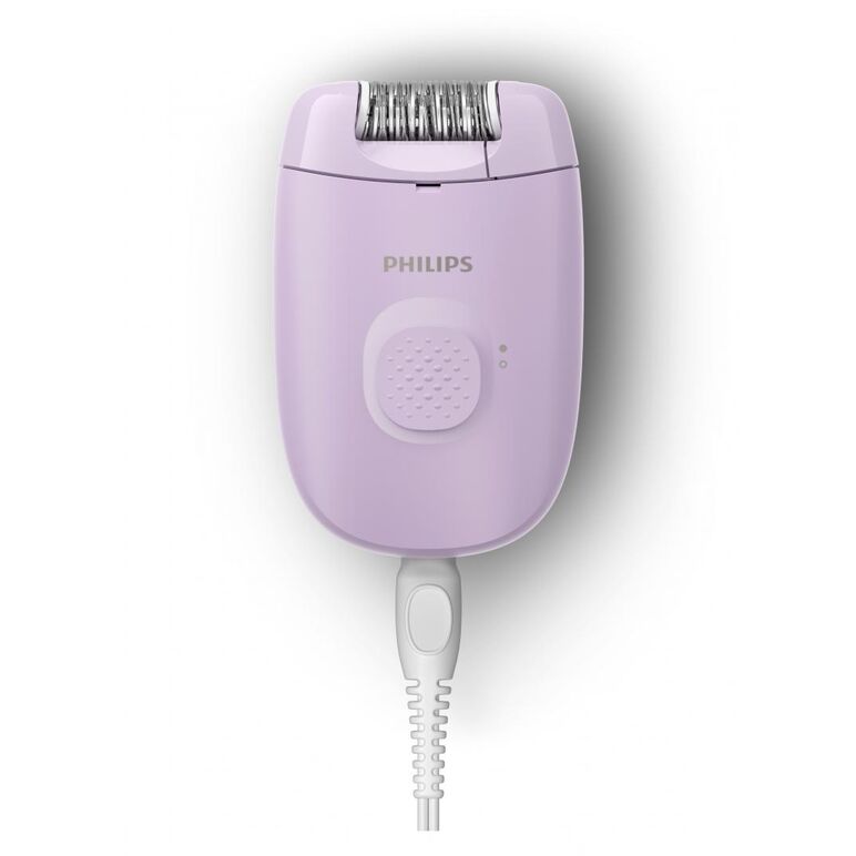 Epilator cu fir philips seria 2000 bre237/00, 1 viteza, 2 accesorii, retea, lila, l x a x i (mm) 110x40x145,  Epilatoare | electropc.ro