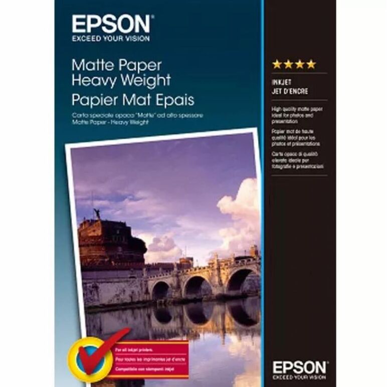 Epson a4  matte photo paper 50 sheets, 167gsm.,  Hartie foto | electropc.ro