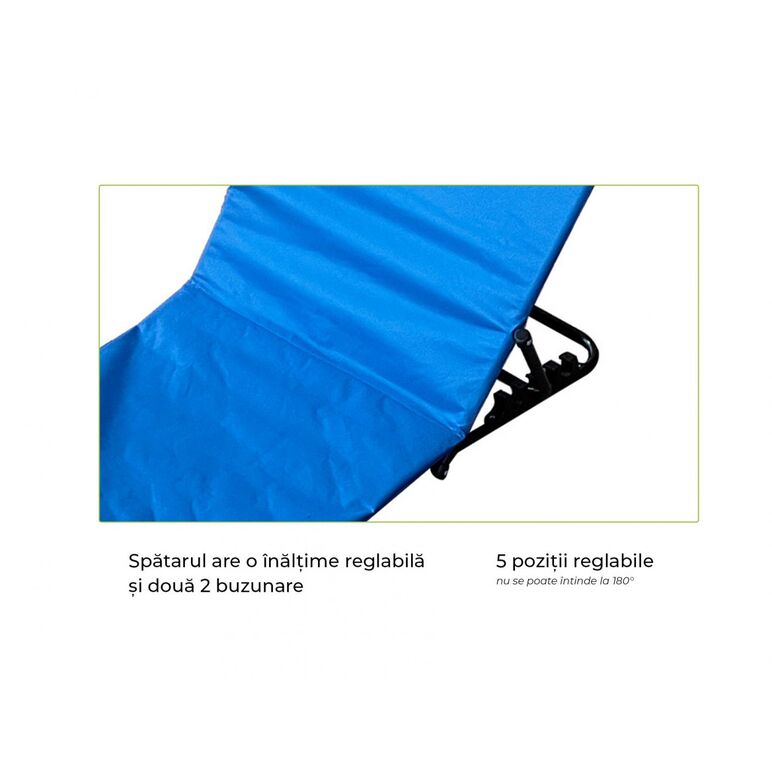 Heinner covor plaja tip sezlong-141*45*51cm, blue,  Sezlonguri | electropc.ro